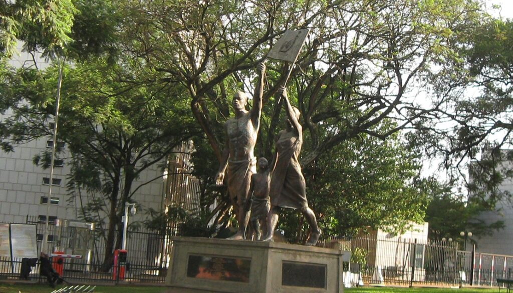 the stride monument in kampala uganda
