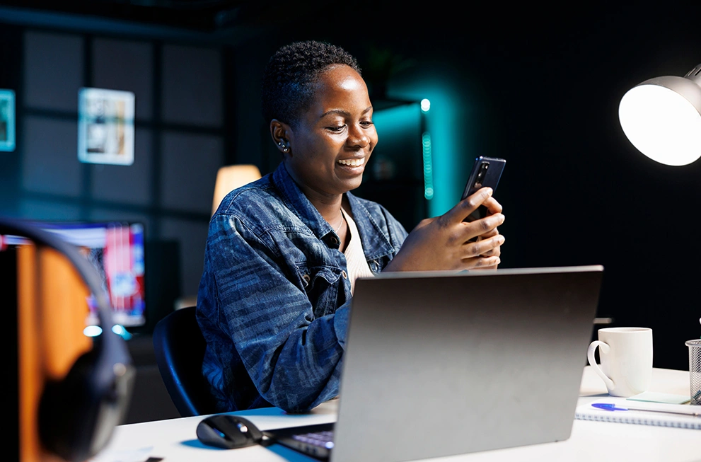 Blue Crane Communications member celebrating ISO certifications