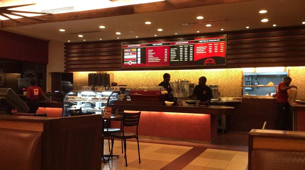 Java House offers a diverse menu of Tex-Mex, Ugandan dishes, and rich coffee.