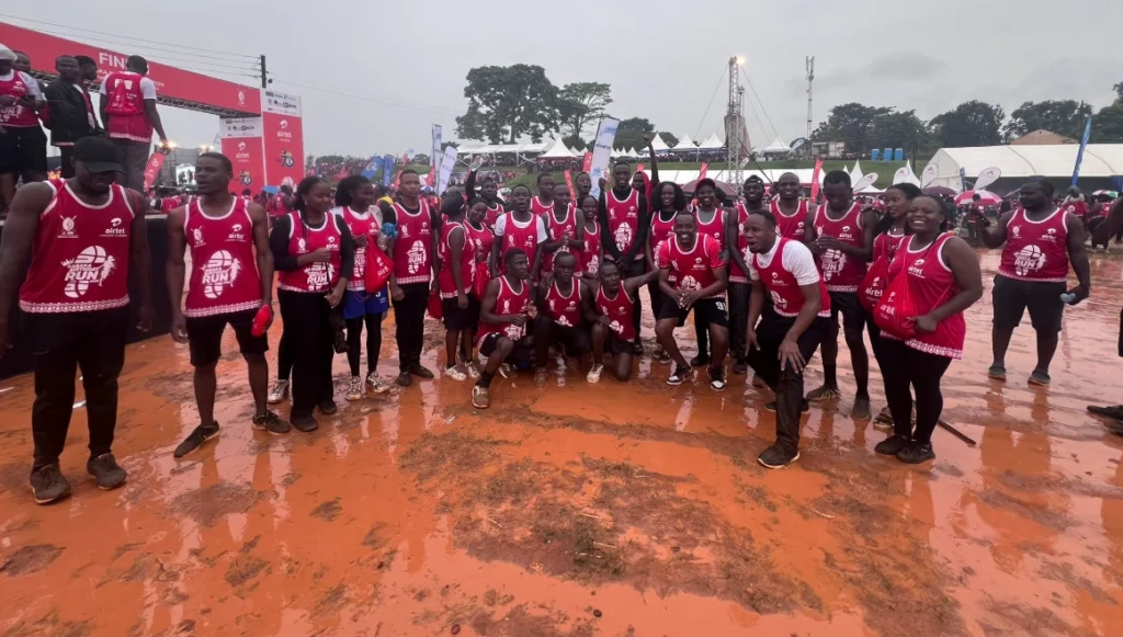 Runners didnt care about the rain