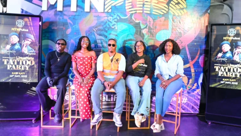 MTN Pulse launch event with youth enjoying tattoo sessions at Linus Tattoos Studio