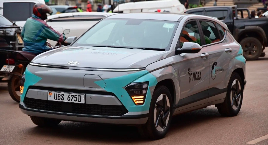 Hyundai Kona EV from NCBA Bank at the launch event 